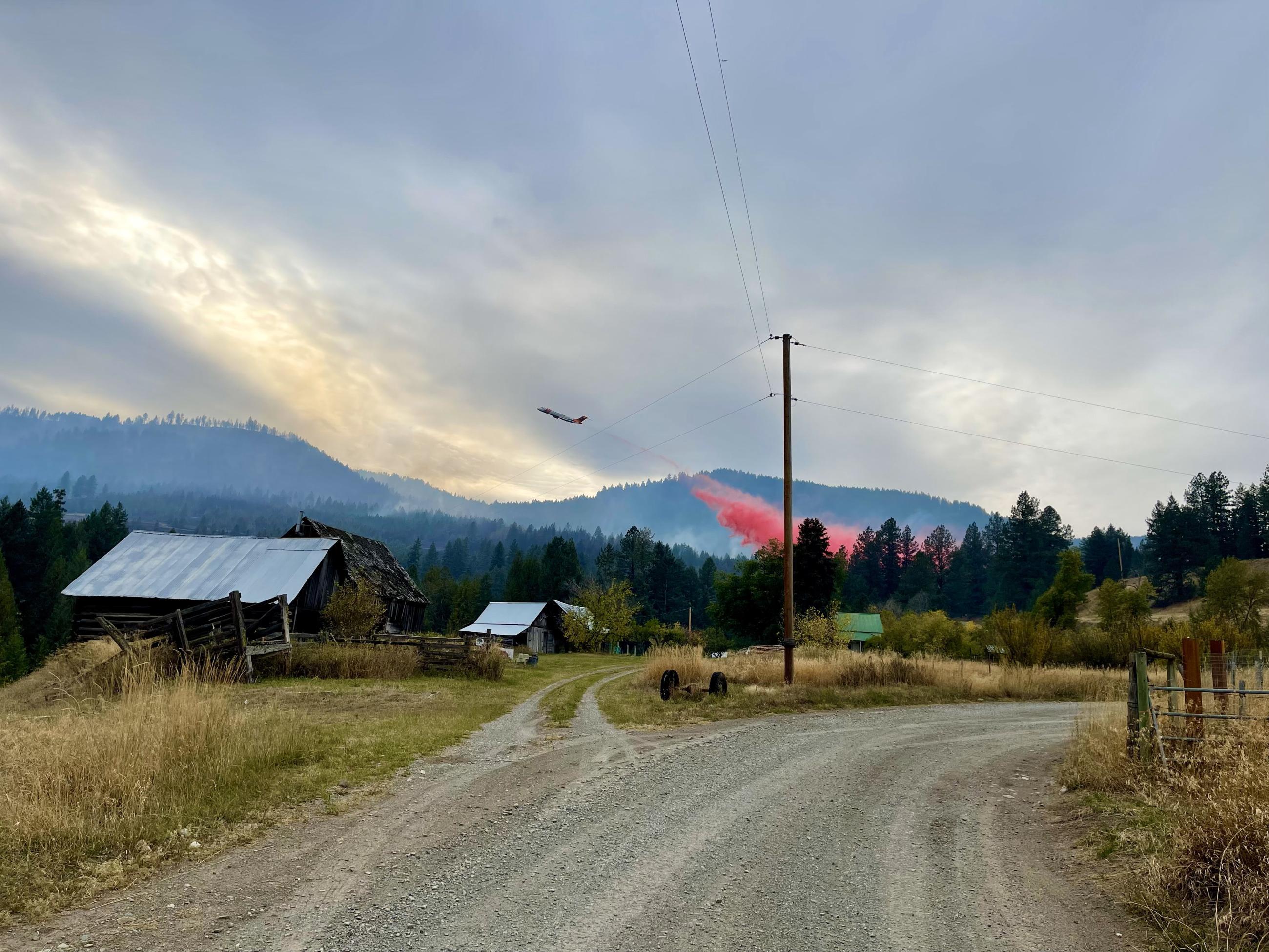 Goosmus Fire near Grand Forks, BC Map of Fire Current Incident